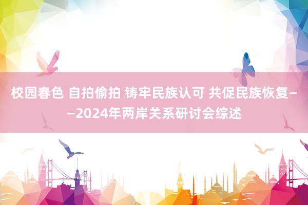 校园春色 自拍偷拍 铸牢民族认可 共促民族恢复——2024年两岸关系研讨会综述