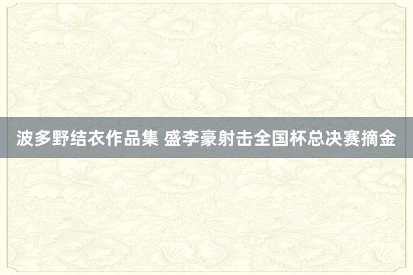 波多野结衣作品集 盛李豪射击全国杯总决赛摘金