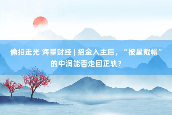 偷拍走光 海量财经 | 招金入主后，“披星戴帽”的中润能否走回正轨？