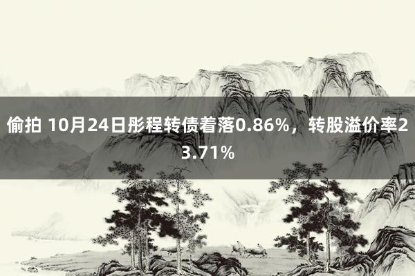 偷拍 10月24日彤程转债着落0.86%，转股溢价率23.71%