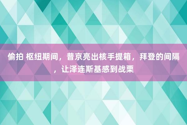 偷拍 枢纽期间，普京亮出核手提箱，拜登的间隔，让泽连斯基感到战栗