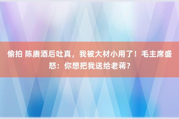 偷拍 陈赓酒后吐真，我被大材小用了！毛主席盛怒：你想把我送给老蒋？