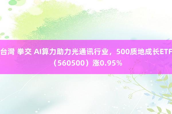 台灣 拳交 AI算力助力光通讯行业，500质地成长ETF（560500）涨0.95%