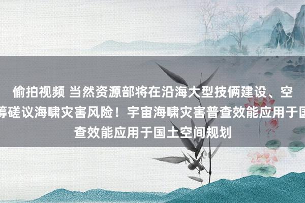 偷拍视频 当然资源部将在沿海大型技俩建设、空间布局中统筹磋议海啸灾害风险！宇宙海啸灾害普查效能应用于国土空间规划