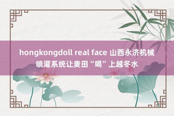 hongkongdoll real face 山西永济机械喷灌系统让麦田“喝”上越冬水