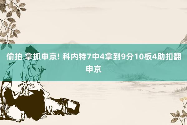 偷拍 拿抓申京! 科内特7中4拿到9分10板4助扣翻申京